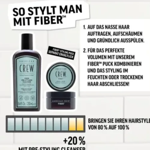 American Crew Fiber Pre-Styling Cleanser New