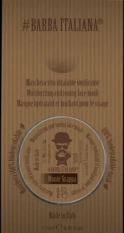 Barba Italiana Monte Grappa Feuchtigkeitsspendende und belebende Gesichtsmaske Discount