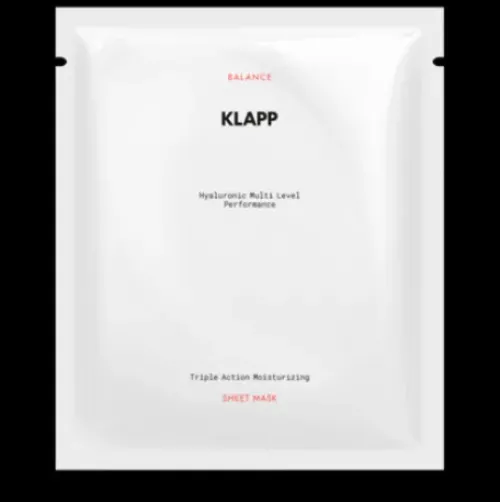 KLAPP HYALURONIC TRIPLE ACTION MOISTURE Sheet Mask Kabinen Produkt Sale