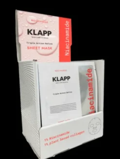 KLAPP NIACINAMIDE TRIPLE ACTION REFINE Sheet Mask Tray Kabinen Produkt Discount