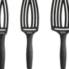 Olivia Garden Fingerbrush Care Iconic Boar & Nylon Full Black Haarbürste