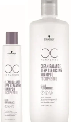 Schwarzkopf BC Clean Balance Deep Cleans Shampoo New