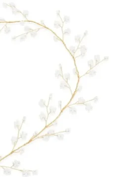 Trisa Celebride Drahtdeko in hellem gold mit kleinen Perlenblünchen Clearance