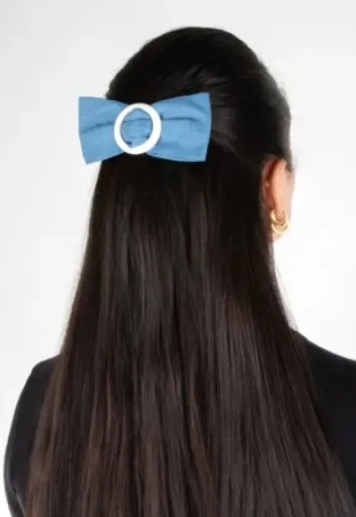 Trisa Fashion Denim Frenchclip und Scrunchie Outlet